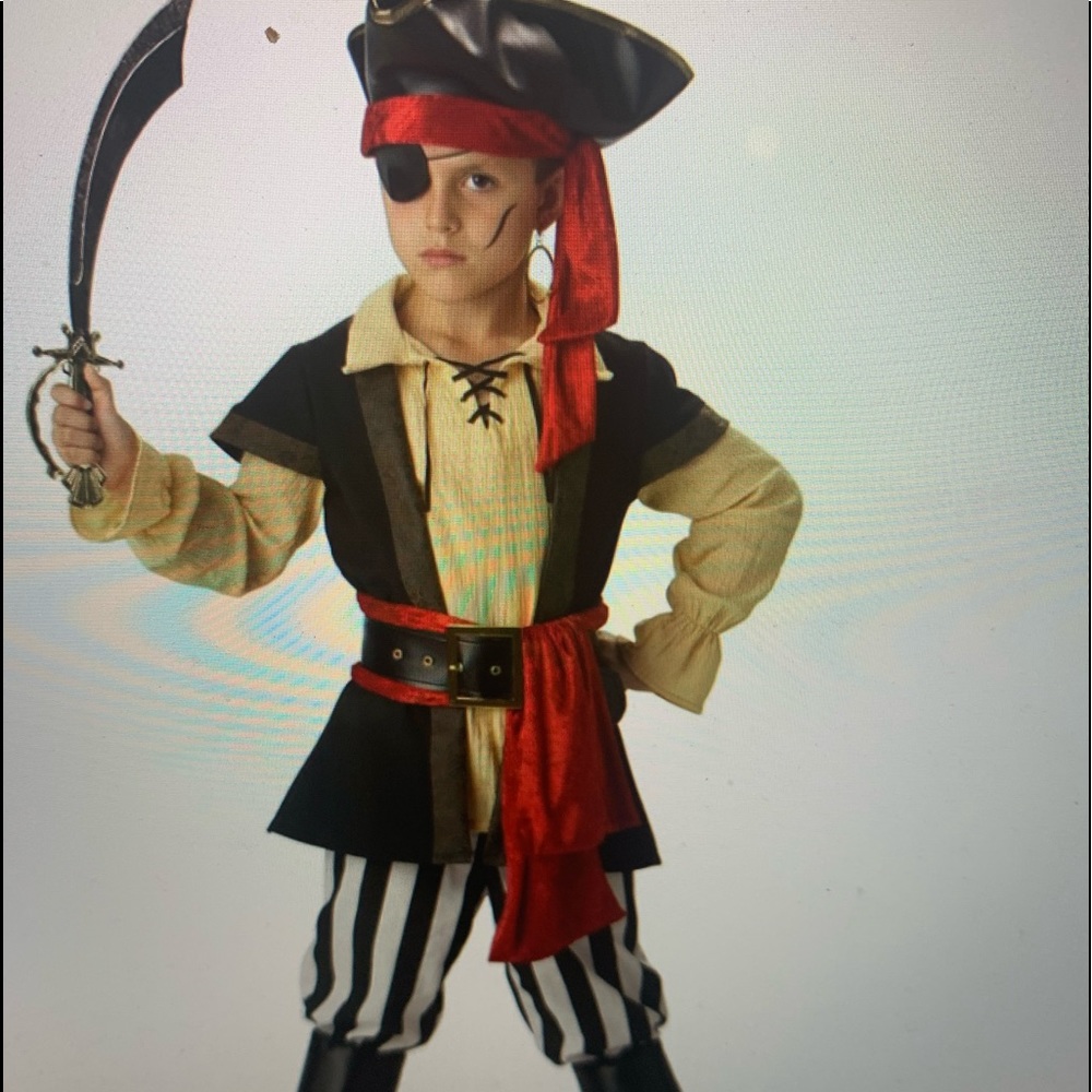 NEW Pirate costume kids size 6 Halloween